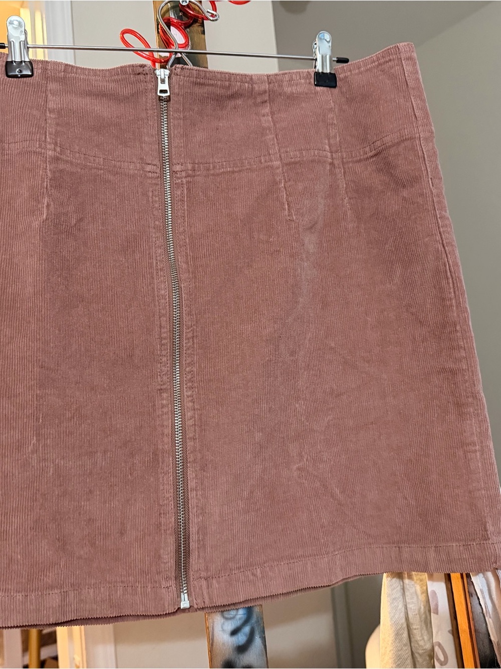 wild fable Rose Corduroy Zip-Front Mini Skirt